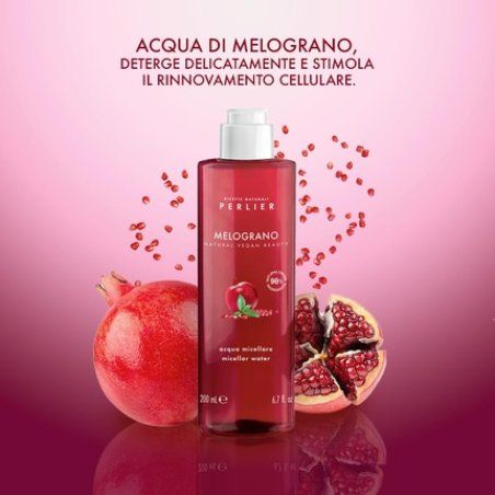 Perlier Micellar Water for Face, Eyes, and Lips - Cleanser - Face Treatments - Pomegranate - Vegan