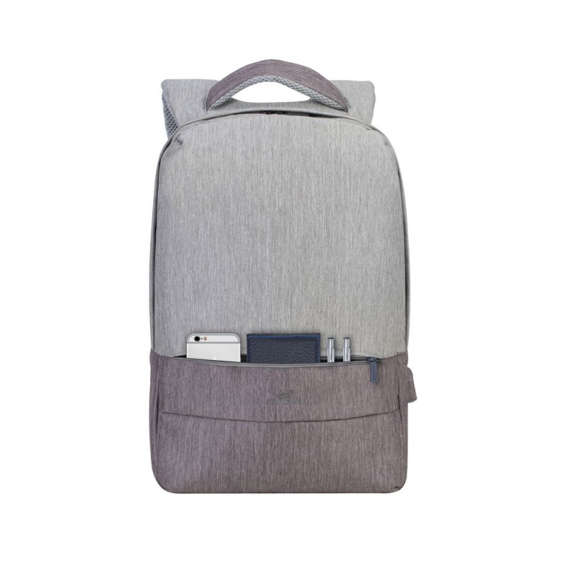 Rivacase 7562 39,6 cm (15.6") Sac à dos Gris, Moka
