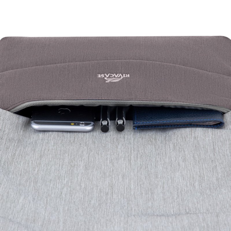 Rivacase 7562 39,6 cm (15.6") Sac à dos Gris, Moka