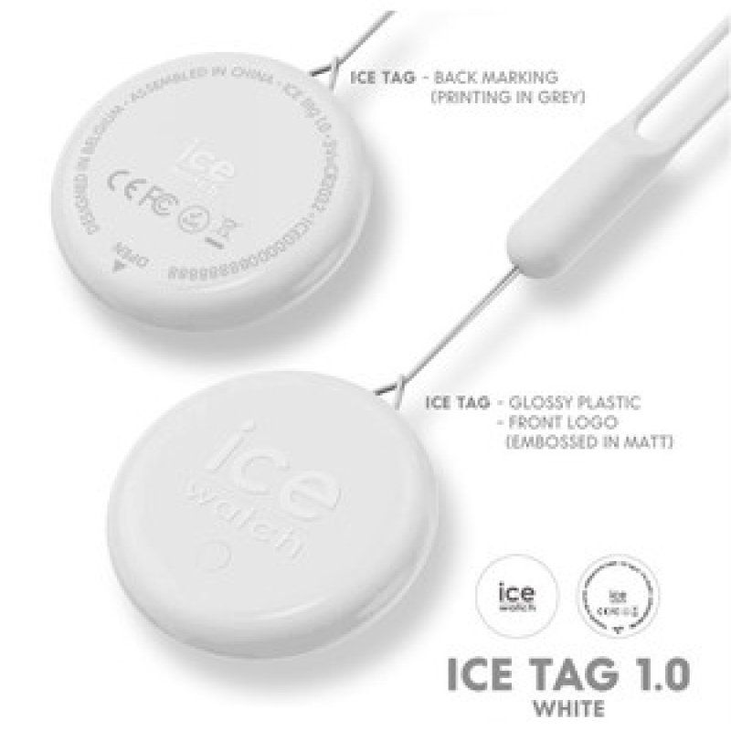ICE TAG 1.0 - WHITE - 1PC