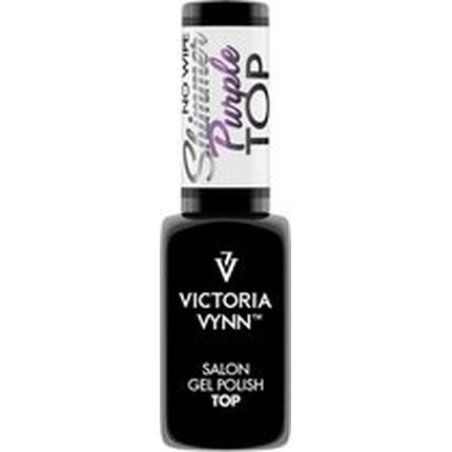 Victoria Vynn Top Coat Shimmer Purple Pink No Wipe 8 Ml - Glitter Gel Polish