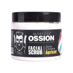 Morfose Ossion Premium Barber Scrub Apricot 400ml Exfoliating Scrub For Barbers