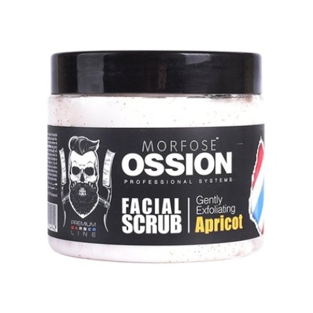 Morfose Ossion Premium Barber Scrub Apricot 400ml Exfoliating Scrub For Barbers