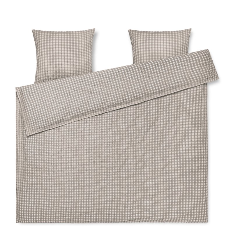 Juna - Bæk&Bølge Bed Linen 200x220 cm - Grey & Birch