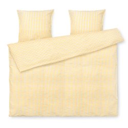 Juna - Bæk&Bølge Bed Linen 200x220 cm - Yellow & White