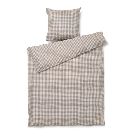 Juna - Bæk&Bølge Bed Linen 140x200 cm - Grey & Birch