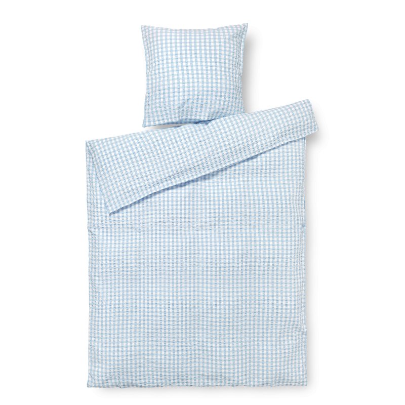 Juna - Bæk&Bølge Bed Linen 140x200 cm - Blue & White