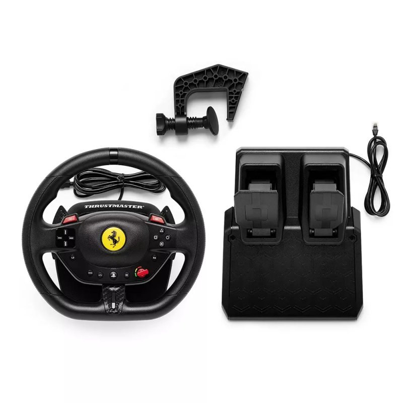 Thrustmaster T98-P FERRARI 296 GTB Black Steering wheel Pedals PC, PlayStation 4, PlayStation 5