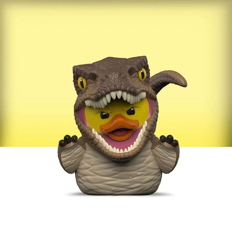 Numskull - Mini TUBBZ Canard de bain - Jurassic Park - Vélociraptor (Édition baignoire) - 8cm - CONFIDENTIAL