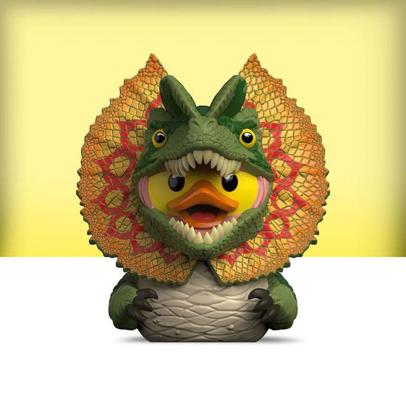 Numskull - Mini TUBBZ Canard de bain - Jurassic Park - Dilophosaurus (Édition baignoire) - 8cm - CONFIDENTIAL