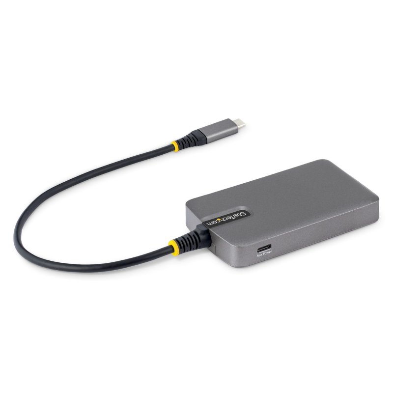 StarTech.com 5G4AC-USB-C-HUB hub & concentrateur USB 3.2 Gen 1 (3.1 Gen 1) Type-C 5000 Mbit/s Gris
