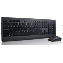 Lenovo 4X30H56796 keyboard Mouse included Universal RF Wireless QWERTY US English Black