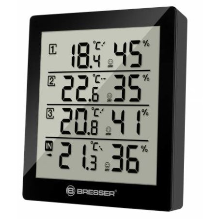 Bresser Optics 7000020CM3000 environment thermometer Electronic environment thermometer Indoor/outdoor Black, White