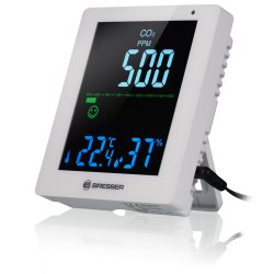 Bresser Optics 7004020GYE000 compteur de la qualité de l’air Blanc