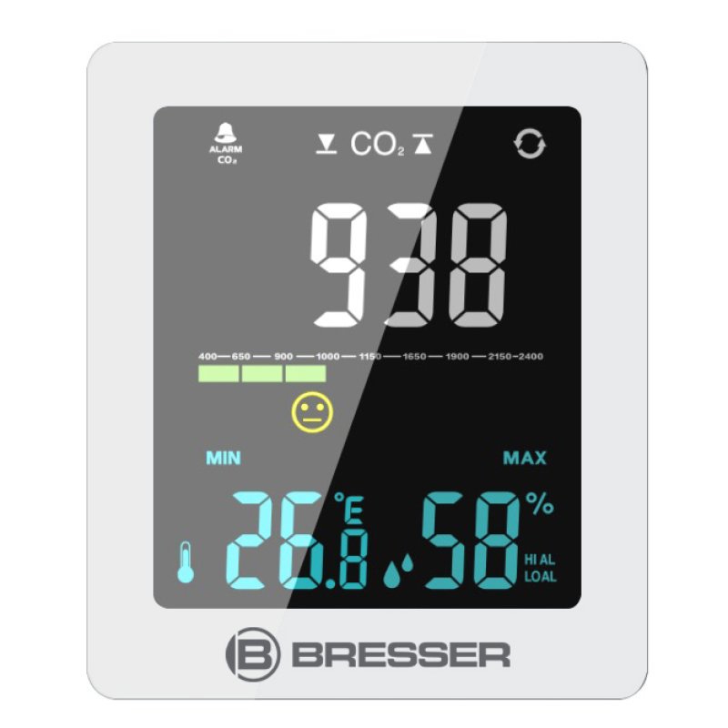 Bresser CO Luftqualittsmonitor weiss