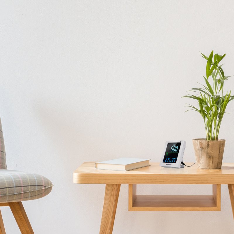 Bresser Optics 7004020GYE000 compteur de la qualité de l’air Blanc