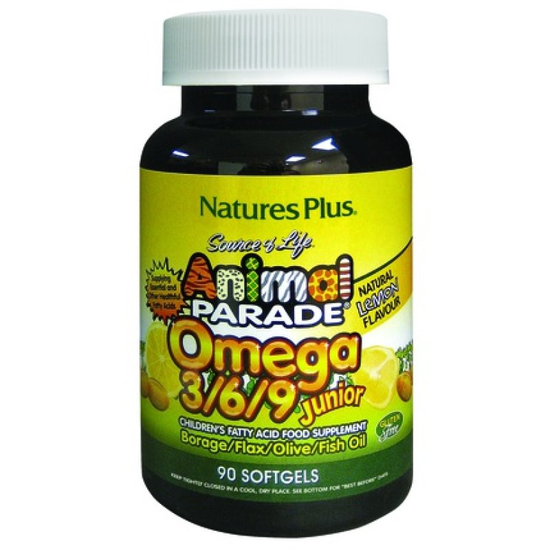 Natures Pl Animal Parade Omega 3-6-9 Junior 90 Perlas