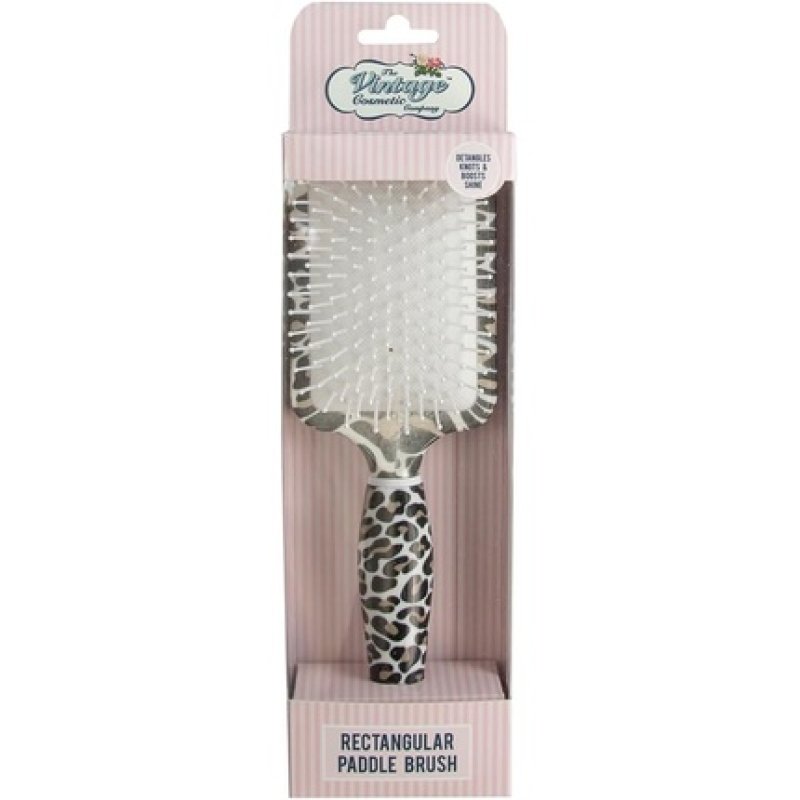 The Vintage Company Leopard Rectangular Brush