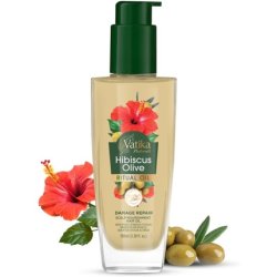 Vatika Naturals Ritual Hibiscus Olive Hair Oil 100ml Non-Sticky Oil for Hair