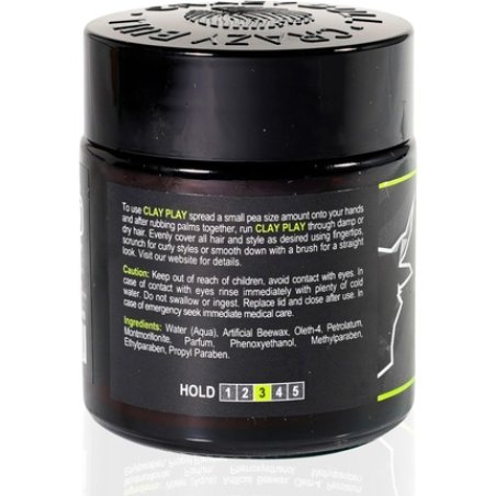 Crazy Bull Clay Play Hair Styler Medium Hold with Low Shine