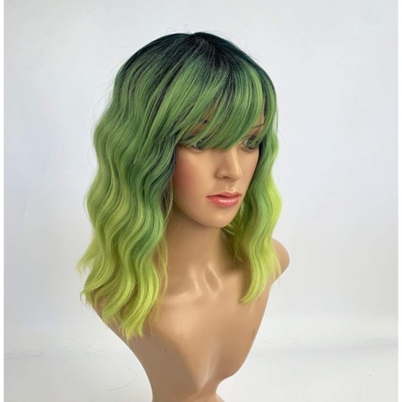 Sleek 2020 New 13' Synthetic Curly Wig with Bangs