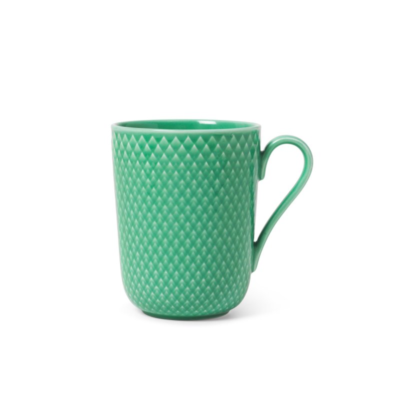 Lyngby Porcelæn - Rhombe Color Mug With Handle 33 cl - Green