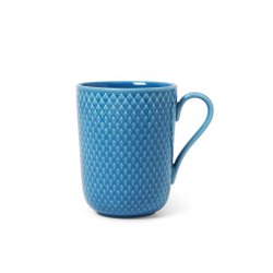 Lyngby Porcelæn - Rhombe Color Mug With Handle 33 cl - Blue