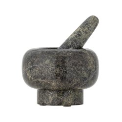 Bloomingville - Arazo Mortar & Pestle - Green - Marble