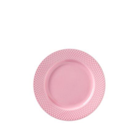 Lyngby Porcelæn - Rhombe Color Lunch Plate 21 cm - Rosa