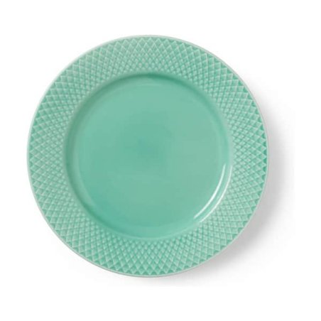 Lyngby Porcelæn - Rhombe Color Lunch Plate 21 cm - Aqua