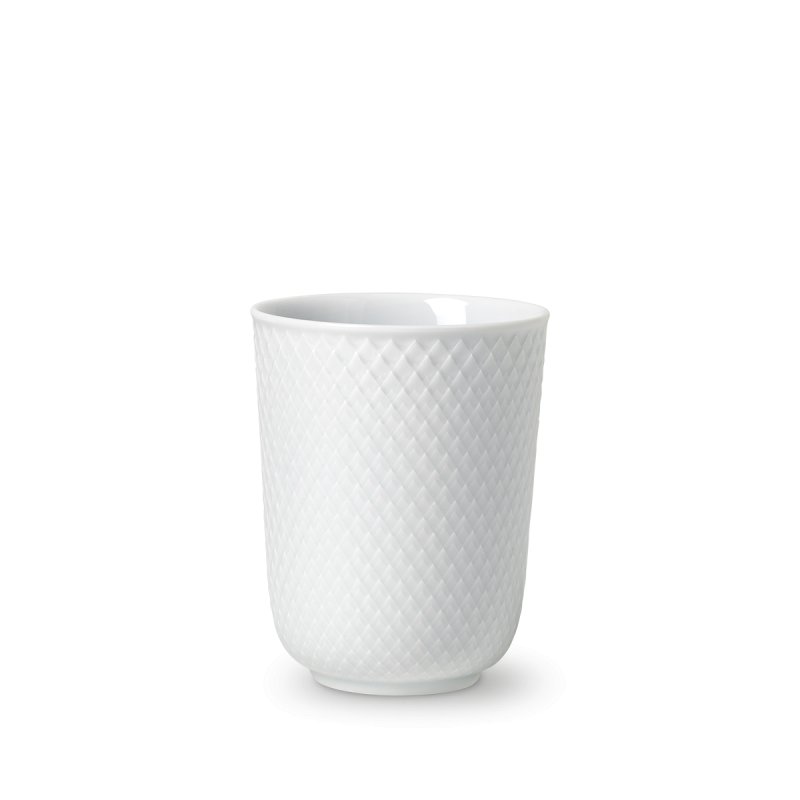 Lyngby Porcelæn - Rhombe White Mug 33 cl