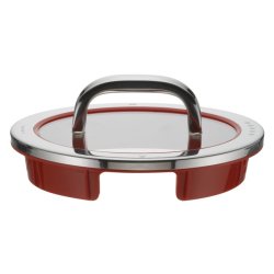 WMF 8900541245 couvercle Rond Rouge, Acier inoxydable