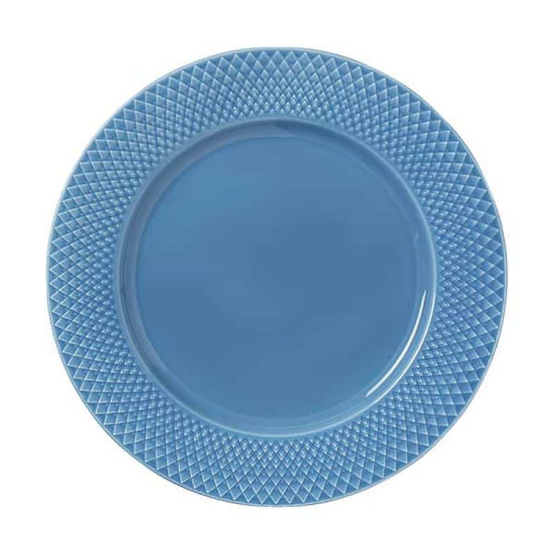 Lyngby Porcelæn - Rhombe Color Dinner Plate 27 cm - Blue