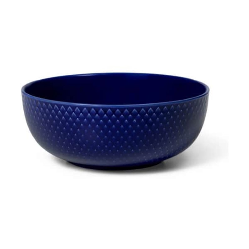 Lyngby Porcelæn - Rhombe Color Bowl 15.5 cm - Dark Blue
