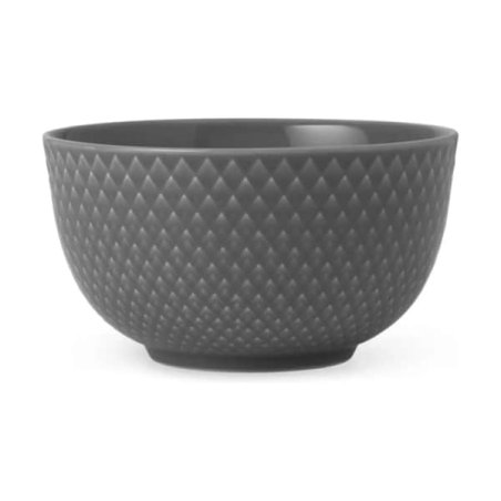 Lyngby Porcelæn - Rhombe Earth Bowl 11 cm - Slate
