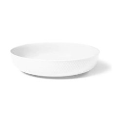 Lyngby Porcelæn - Rhombe White Serving Bowl 28.5 cm