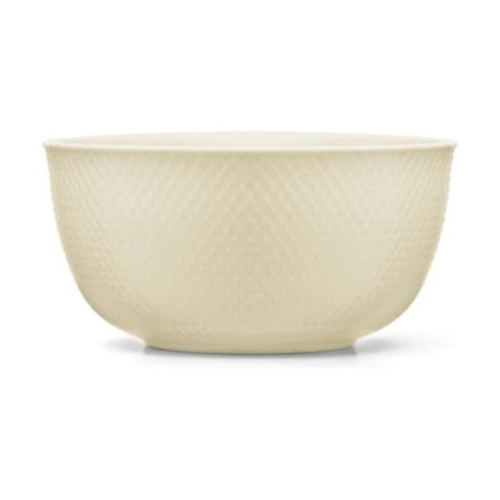 Lyngby Porcelæn - Rhombe Earth Serving Bowl 22 cm - Marble