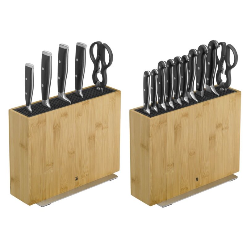 WMF FlexTec Compact bamboe 1893874500 Flex rods knife block Bamboo, Stainless steel Wood