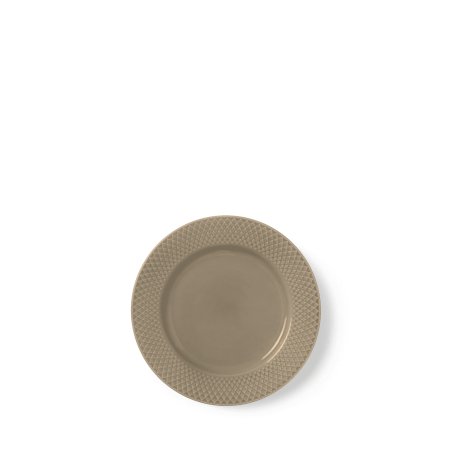 Lyngby Porcelæn - Rhombe Earth Lunch Plate 23 cm - Clay