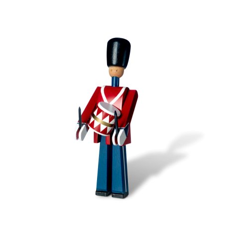 ​Kay Bojesen - Drummer small red/blue/whitel (39024)