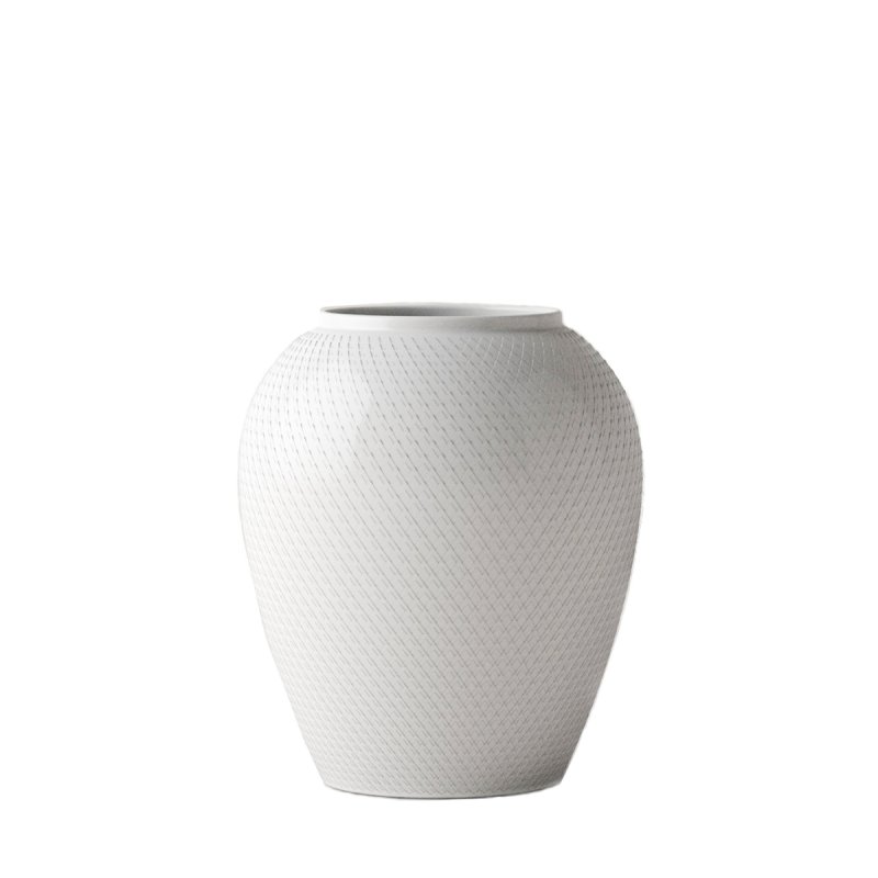 Lyngby Porcelæn - Rhombe Vase 25 cm