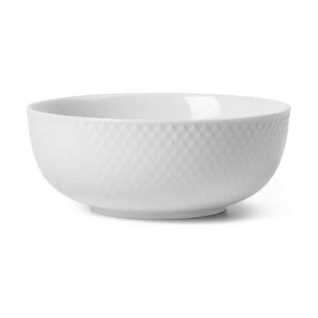Lyngby Porcelæn - Rhombe White Bowl Ø15.5 cm