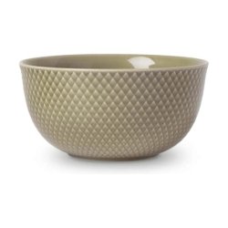 Lyngby Porcelæn - Rhombe Earth Bowl 15.5 cm - Clay