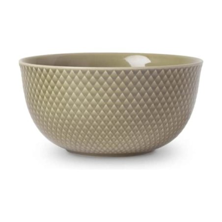Lyngby Porcelæn - Rhombe Earth Bowl 15.5 cm - Clay