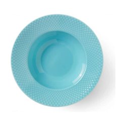 Lyngby Porcelæn - Rhombe Color Soup Plate 24.5 cm - Turquoise