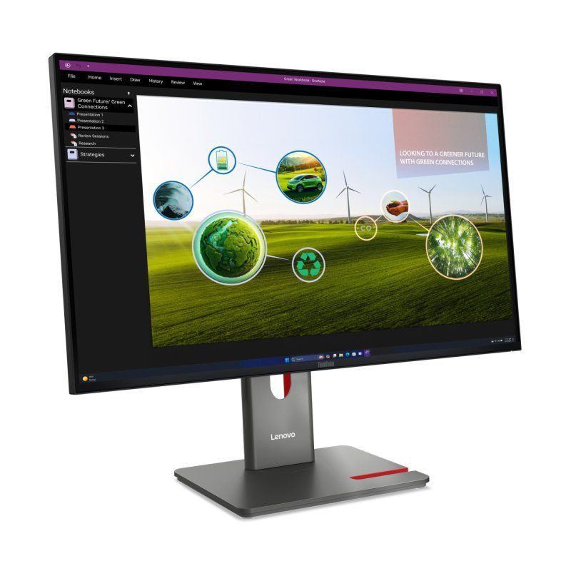 Lenovo ThinkVision P27Q-40 écran plat de PC 68,6 cm (27") 2560 x 1440 pixels Quad HD LED Noir