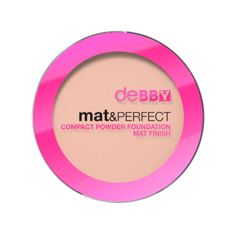 Debby By Deborah Mat & Perfect Compact Powder Foundation Mat Finish 01