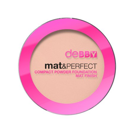 deBBY mat&PERFECT Compact case Powder 01 Ivory