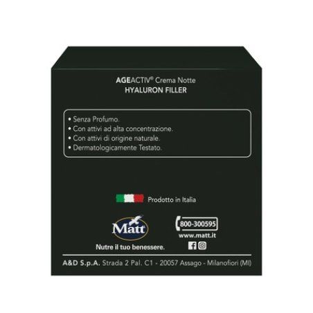 Matt Age Activ Face Cream Anti-Aging Night Hyaluronic Acid 3 Pack Moisturizing