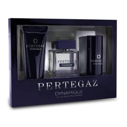 Pertegaz Set Saphir Dynamique Pour Homme Eau De Parfum Spray 100ml, Shower Gel 230ml, And Deodorant Roll-On 150ml